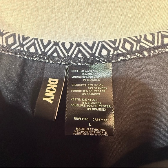 DKNY Monochrome Geometric Swimwear - Picture 6 of 9